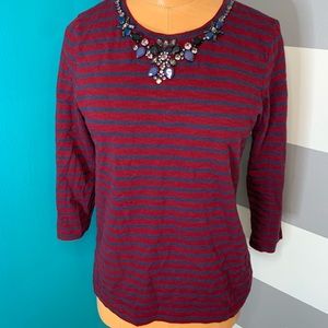 JCrew 3/4 sleeve top